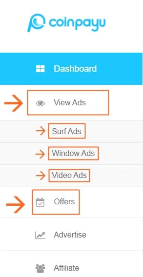 CoinPayU ganhar earn view ads