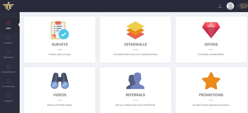 Idle-Empire como funciona