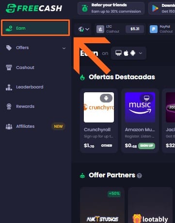 Freecash como funciona