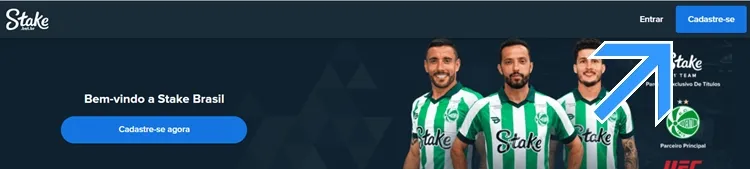 Stake como se cadastrar