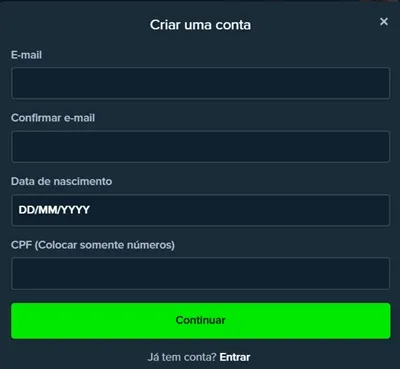 Formulário de cadastro