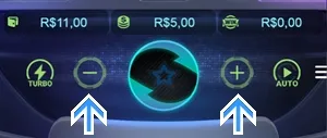Defina o valor que deseja apostar por rodada