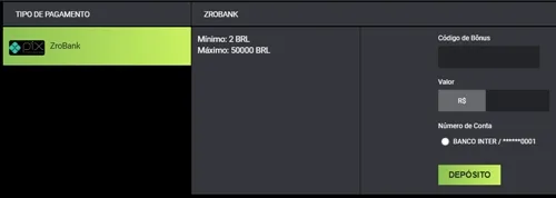 Faça seu primeiro depósito com um método seguro