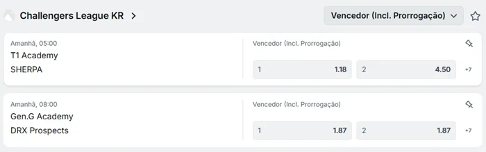 Escolha o evento e defina sua aposta em valorant