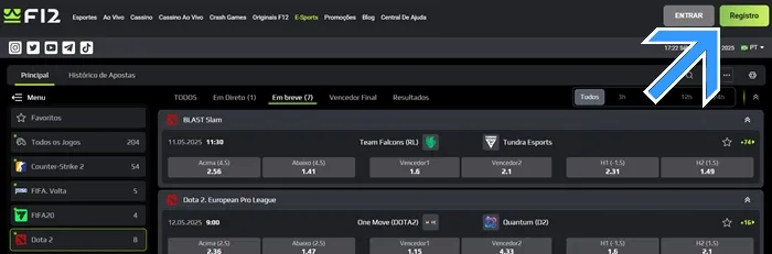 F12 Bet Escolha uma casa de apostas com foco em eSports