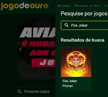 Localize o jogo dentro do cassino