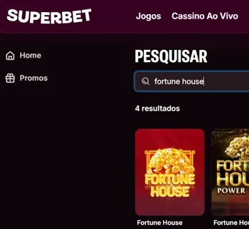 localize o jogo dentro do cassino