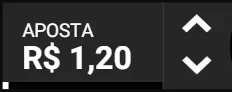 Defina o valor que deseja apostar por rodada