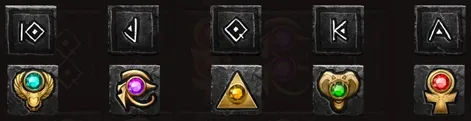 Símbolos e Pagamentos do Hand of Anubis