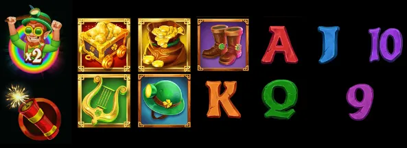 Mining Pots of Gold simbolos e pagamentos