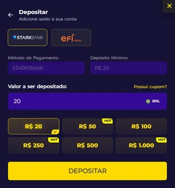 Faça o seu primeiro depósito na Multibet