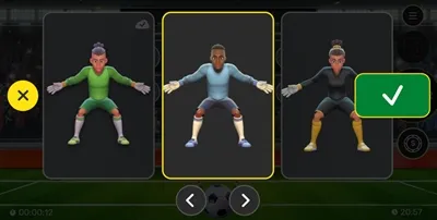 Escolha o avatar do Goleiro