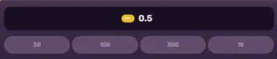 Defina o valor que deseja apostar por rodada