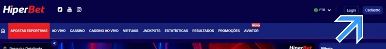 Hiperbet como fazer o seu cadastro