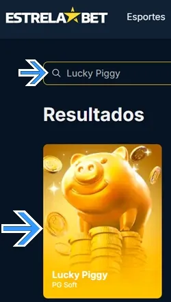 Localize o jogo dentro do cassino