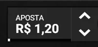 Defina o valor que deseja apostar por rodada
