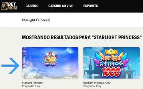 Localize o jogo no cassino