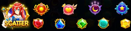 Starlight Princess simbolos e pagamentos