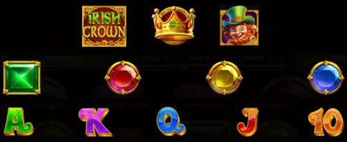 Irish Crown simbolos e pagamentos